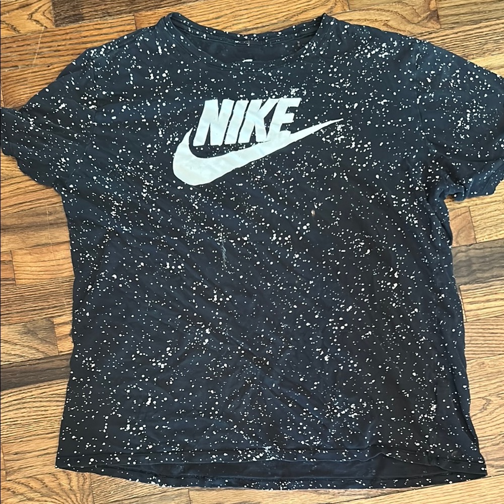 Nike Black and White Galaxy Short Sleeve Tee
